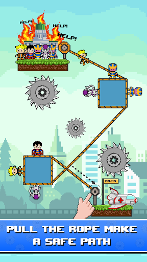 Rope Pixel Master - Rescue Hero Academy 0.16 screenshots 1