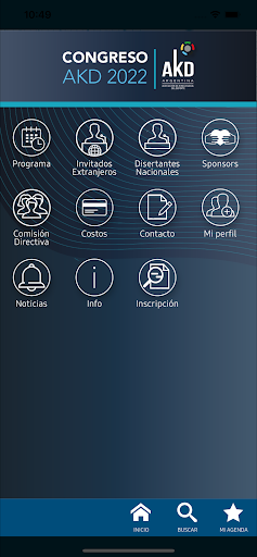 Android application Congreso AKD 2022 screenshort