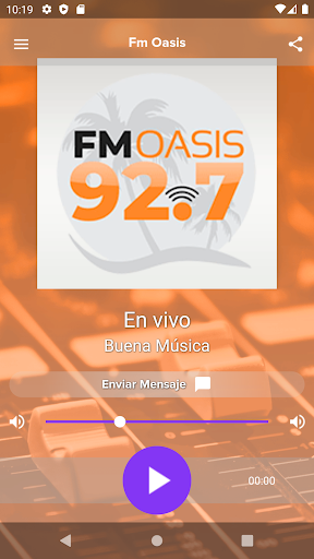 Android application Fm Oasis screenshort