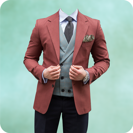 Man Casual Suit Photo Editor  Icon