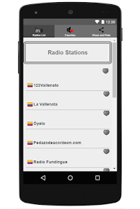 Captura de Pantalla 1 Emisoras de Vallenatos Gratis  android