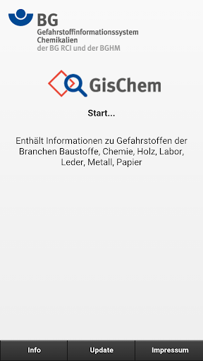 Android application GisChem App screenshort