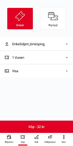 Android application Jönköpings Länstrafik screenshort