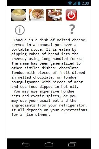 Android application Fun Fondue screenshort