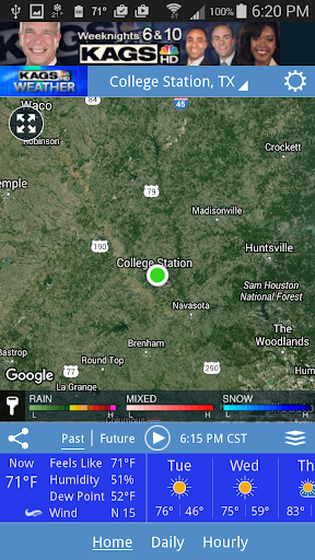 Android application KAGS HD Weather screenshort
