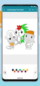 Coloring Happy Tree Friends