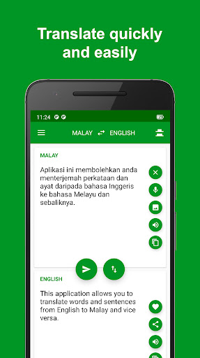 Android application Malay - English Translator screenshort