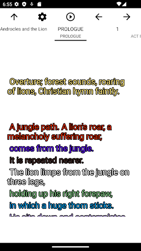 Book: Androcles and the Lion Screen 2
