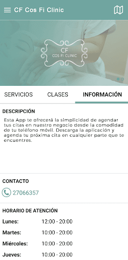 Cos Fi Clinic Screen 3