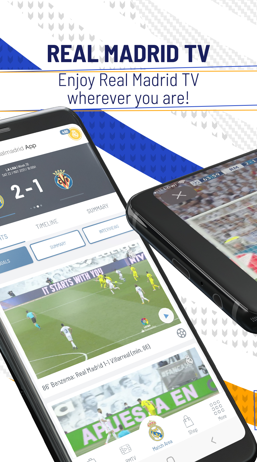 Android application Real Madrid App screenshort