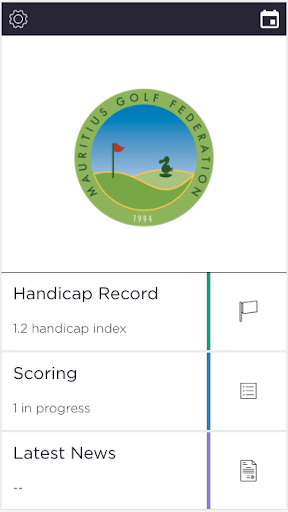 Android application Mauritius Golf screenshort
