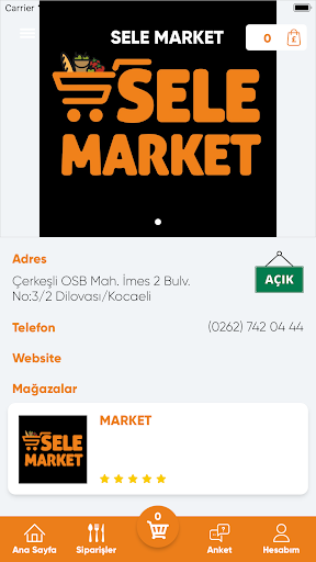 Market Sele Screen 2