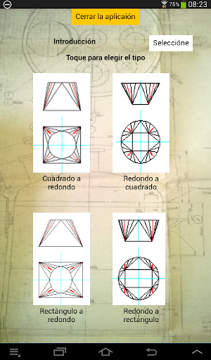 Android application Desarrollador cuadrado redondo screenshort