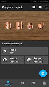 New HD Copper Iconpack theme P