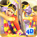 Cover Image of Herunterladen 3D Radha Krishna Jhulan Live-Hintergründe  APK