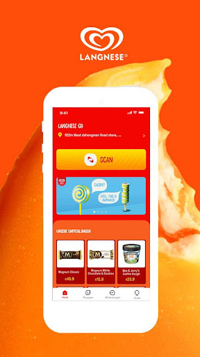 Android application Langnese Go screenshort