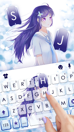 Cute JK Anime Girl Theme Screen 2