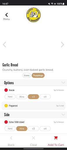 Screenshot of All Original Pizzeria