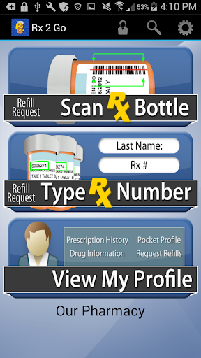 Android application Rx 2 Go screenshort