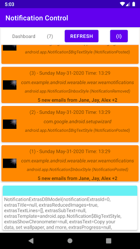 Notification Control Screen 2