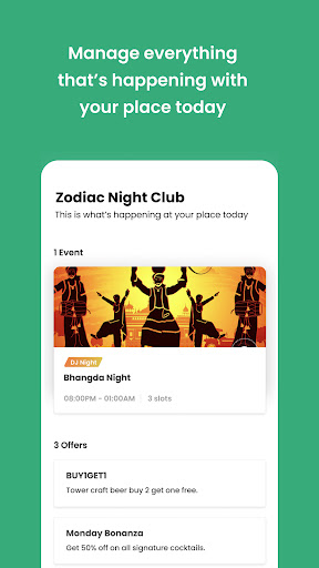 Android application ZillOut Partner screenshort