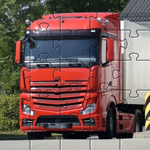 Jigsaw puzzles German trucks logo