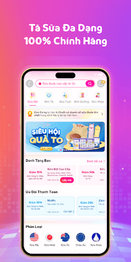 Con Cưng - Tã Sữa Khuyến Mãi Screen 3