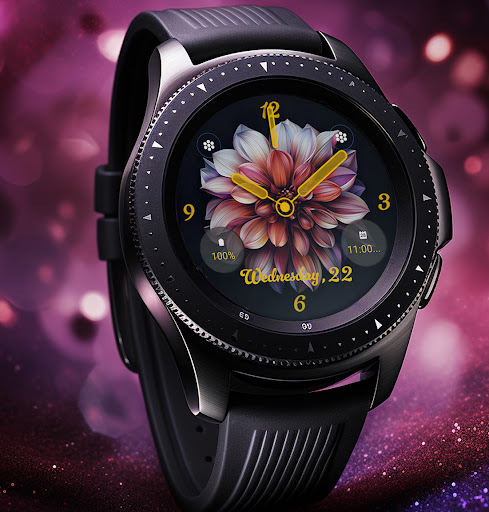 ART035 Flower Watch Face screenshot 4