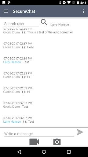 SecureChat Screen 2