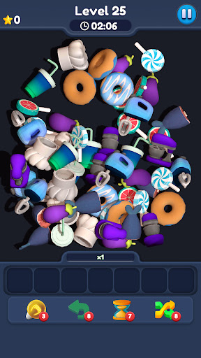 Screenshot of Food Match 3D: Tile Puzzle