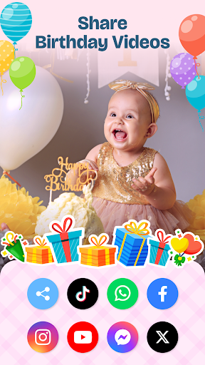 Screenshot of Happy Birthday Video Maker