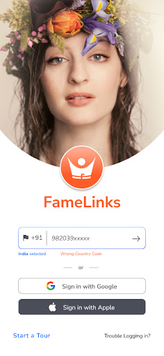 Android application FameLinks screenshort