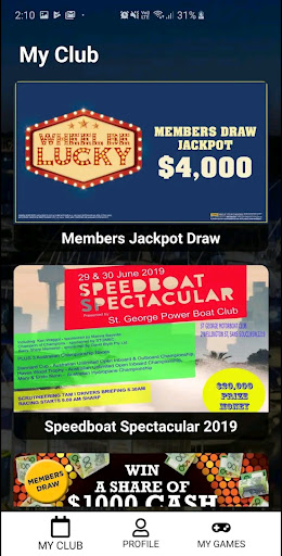 St George Motor Boat Club Screen 2