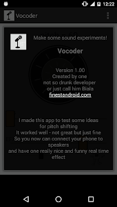 Vocoder - 음성 변조기