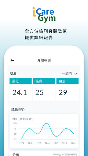iCareGym Screen 2