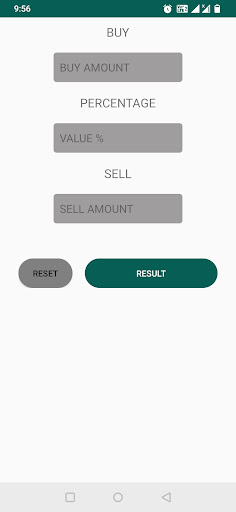 Android application Crypto Percentage Calculator screenshort