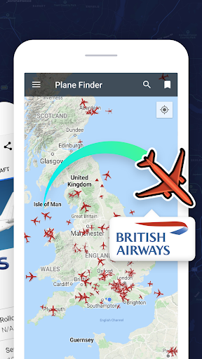 Plane Finder screen 1