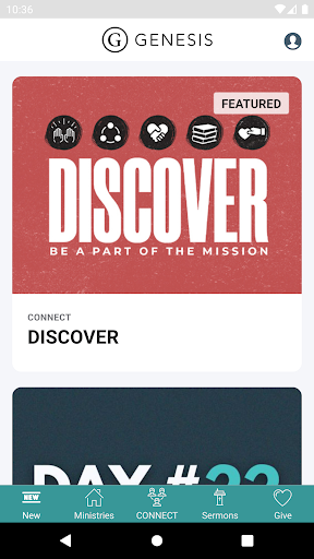 Android application THE GENESIS APP screenshort