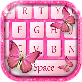 Butterfly Pink Keyboard Theme icon