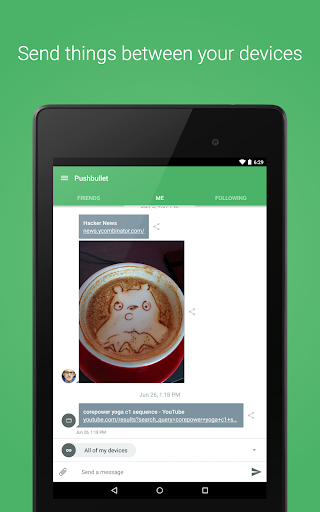 Pushbullet: SMS on PC and more - Productivity - apps