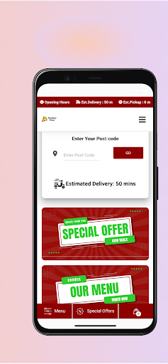 Android application Finchley Pizza screenshort