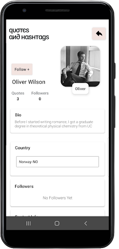 Quotes And Hashtags Screen 3