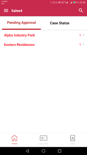 SAM Mobile App Screen 2