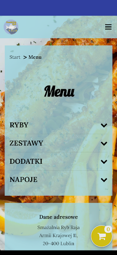 Android application Smażalnia Ryb Raja screenshort