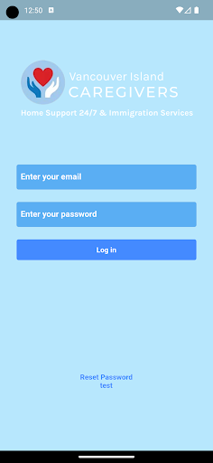Android application VICaregivers screenshort