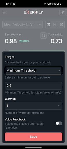 Exerfly (Bluetooth) Screen 3