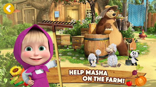 Masha and the Bear: Farm Games ücretsiz apk indir 1