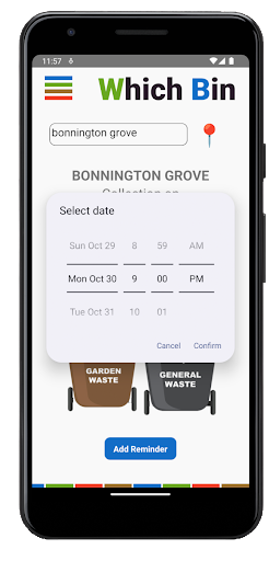 Bin Collection Days Edinburgh Screen 3