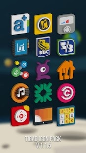 Tigad Pro Icon Pack Captura de pantalla