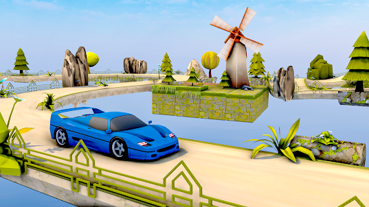 Cartoonish Car Stunt Games 3D